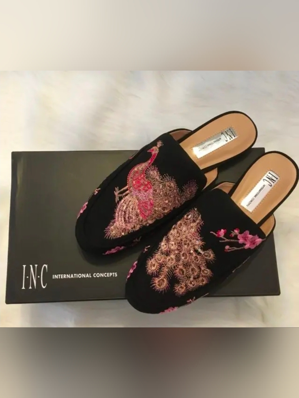 INC International Concepts Jewel Peacock Slip In Flats